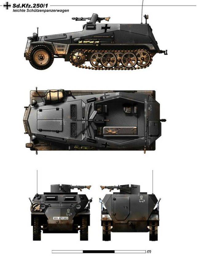 m5半履带装甲车图片