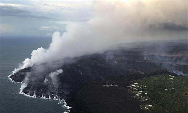 夏威夷火山的爆发产生了555英亩的新土地，大岛越来越大！