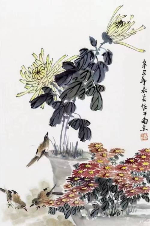 汤永炎国画作品图片