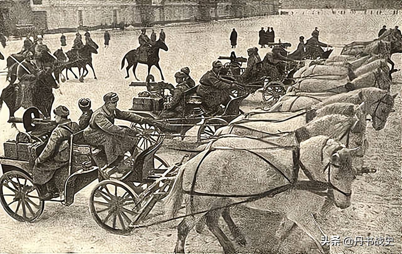4匹马拉着重机枪横扫战场,一战另类的机枪车_马车_作战部队_机动