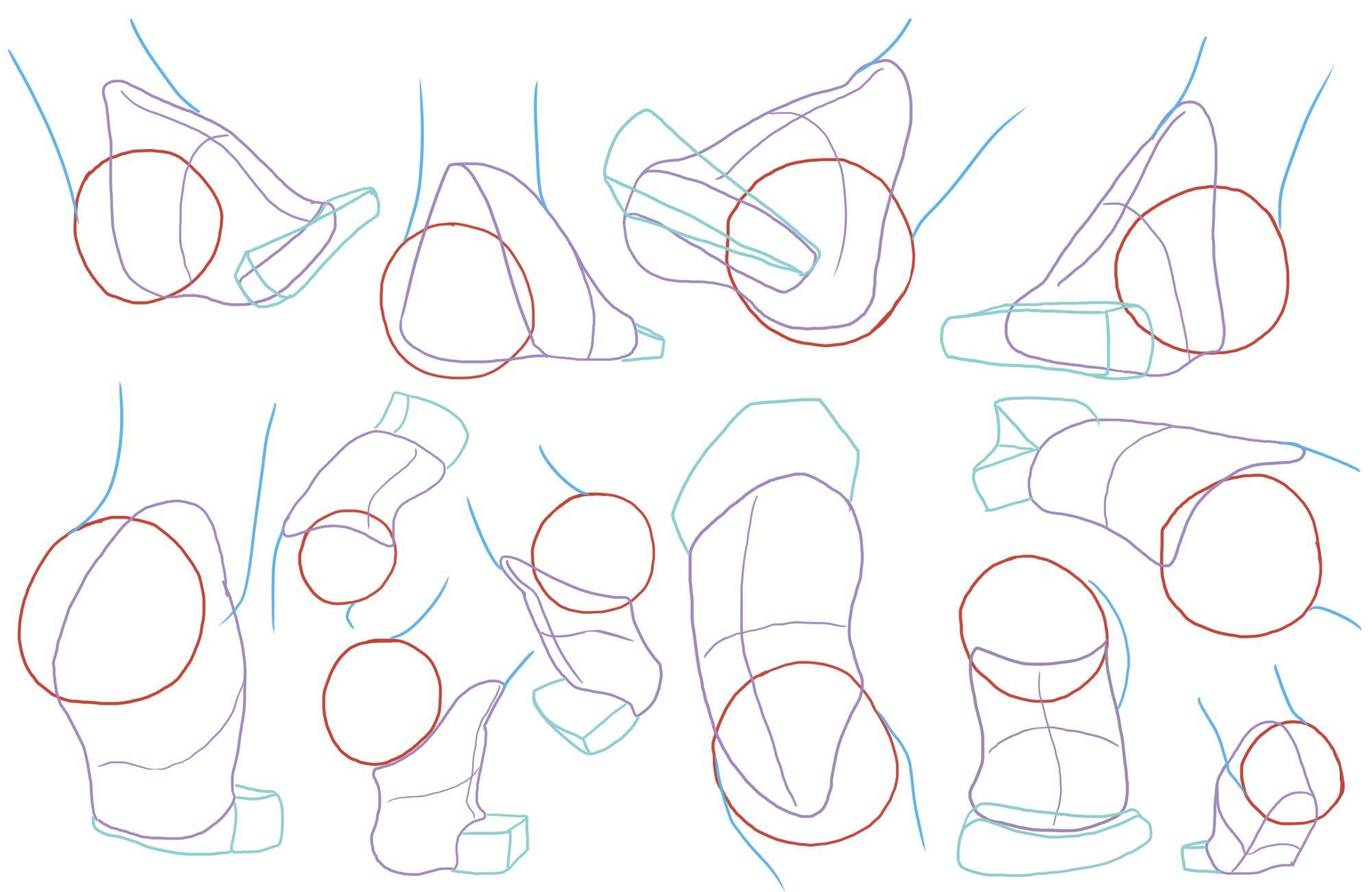 抬脚怎么画教你脚部结构的画法教程