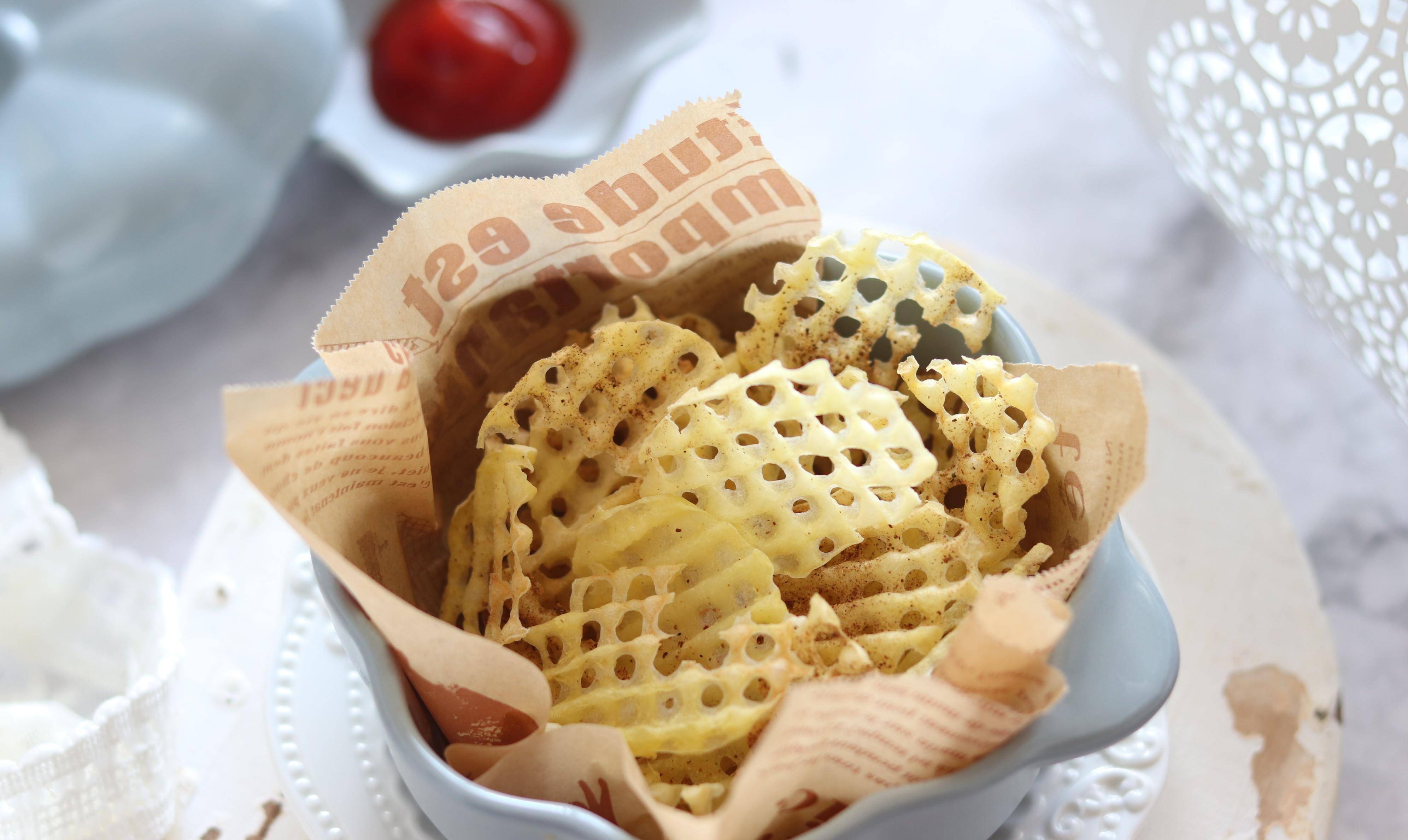 原创在家做脆脆香薯格不油炸低脂更健康吃了不怕胖