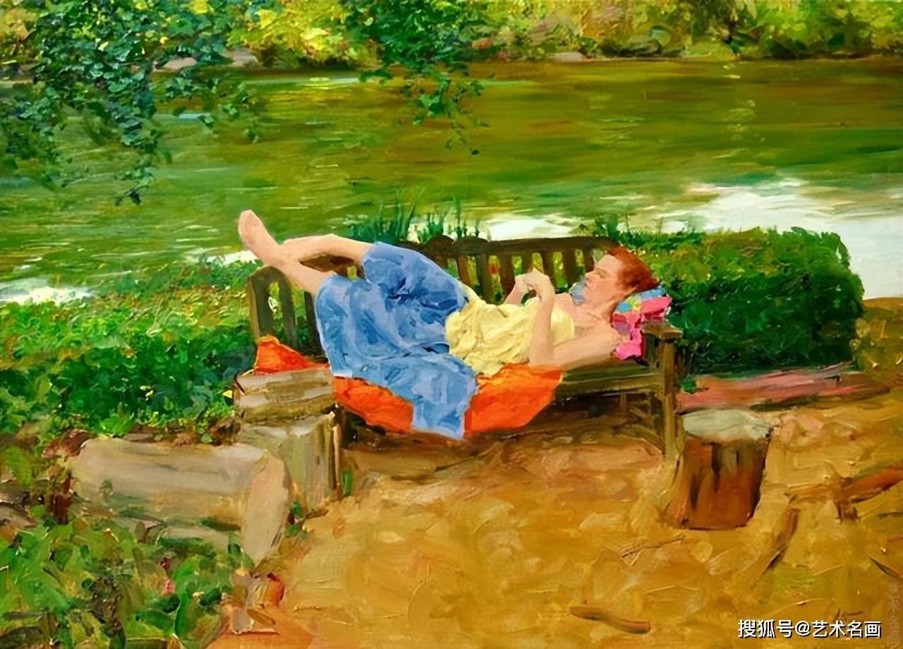 画中的睡美人,婀娜多姿︱大卫·黑廷格