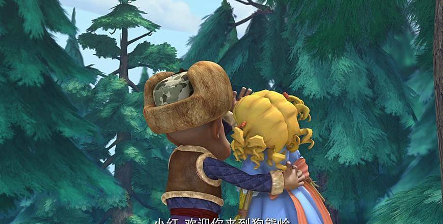 熊出没:赵琳活泼可爱,纳雅美貌无双,都不如她能打动光头强的心_鹿角_