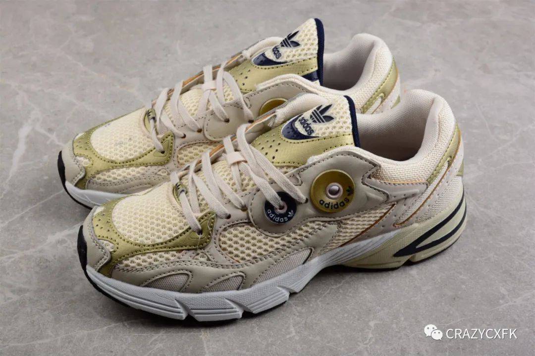 阿迪达斯 adidas original astir 拼接网面复古运动鞋_鞋材_水印_条贯