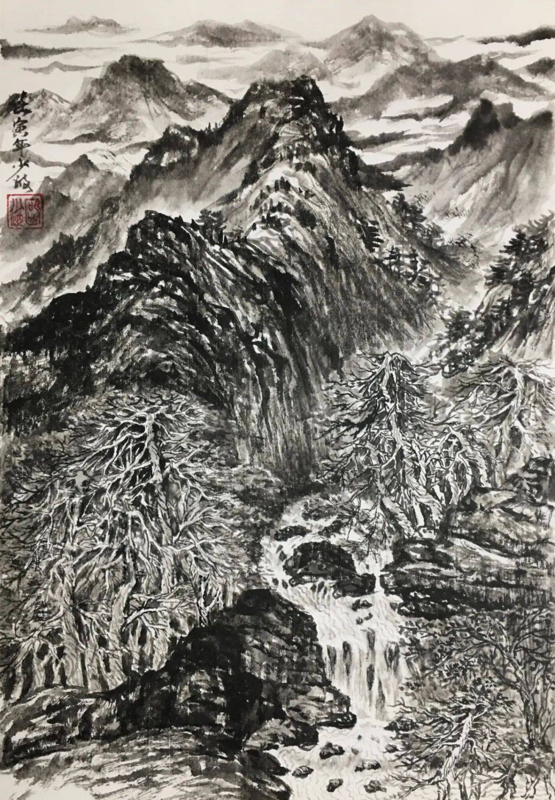 庆七一壮我河山中国写意山水画网络微展入选作品展示