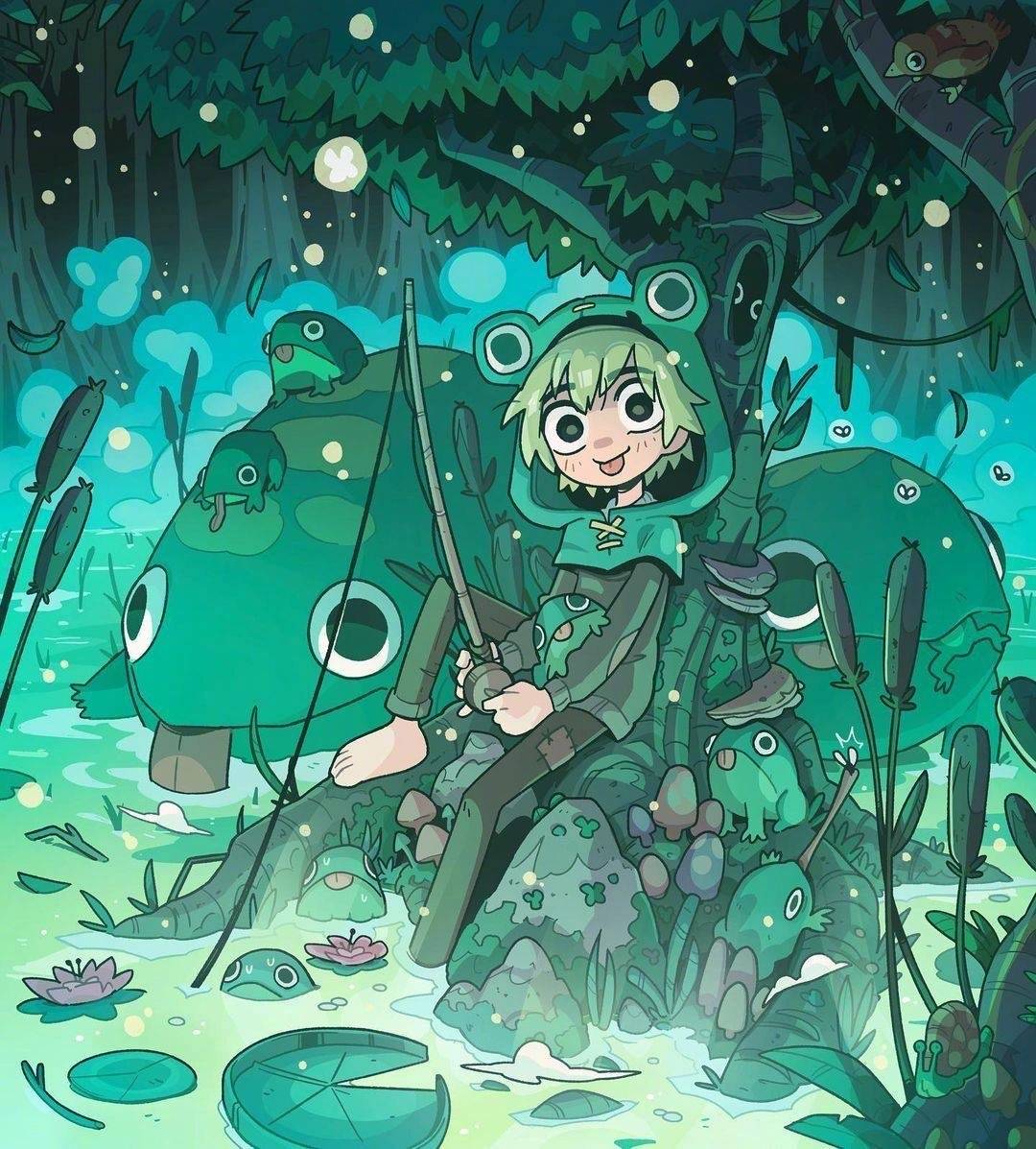 故事性极强的奇幻冒险类主题插画,有种黑暗童话的感觉_作品_dalmau