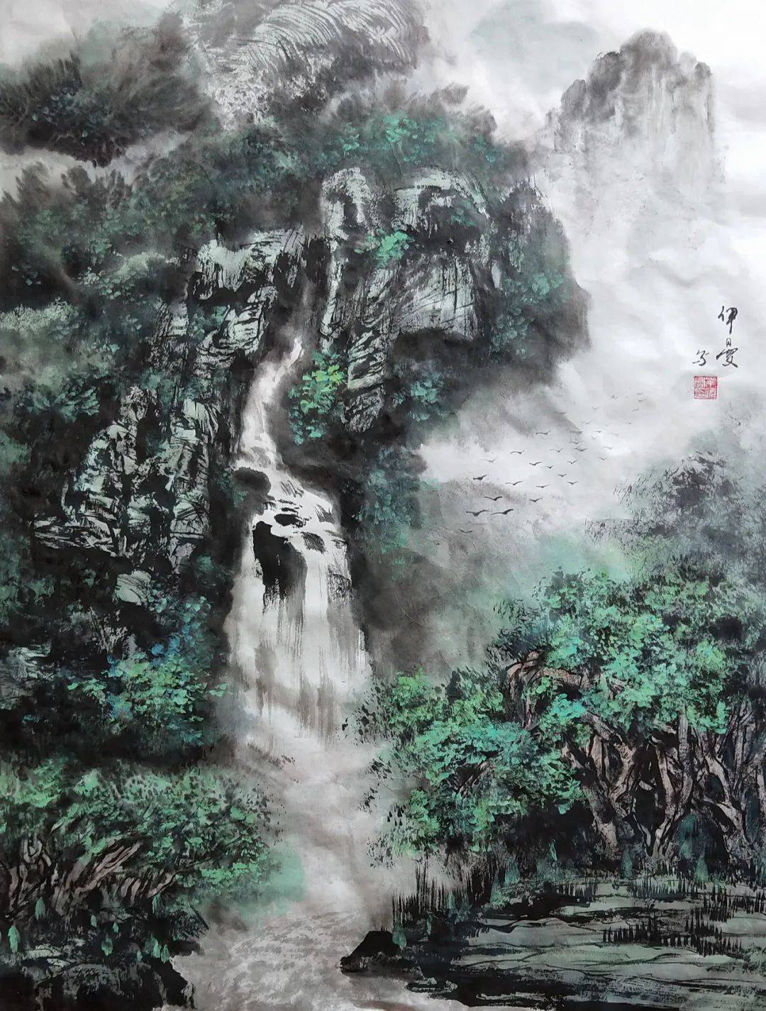 庆七一壮我河山中国写意山水画网络微展入选作品展示