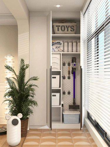 家务区阳台宽度在140cm以上,能在同个平面布置洗衣机(烘干机),洗水池