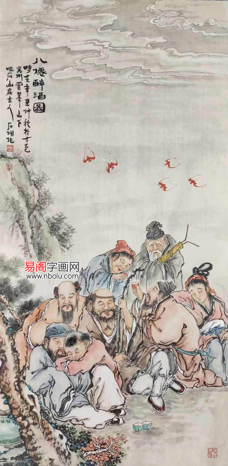 石僧人物画:以形写神 潇洒飘逸