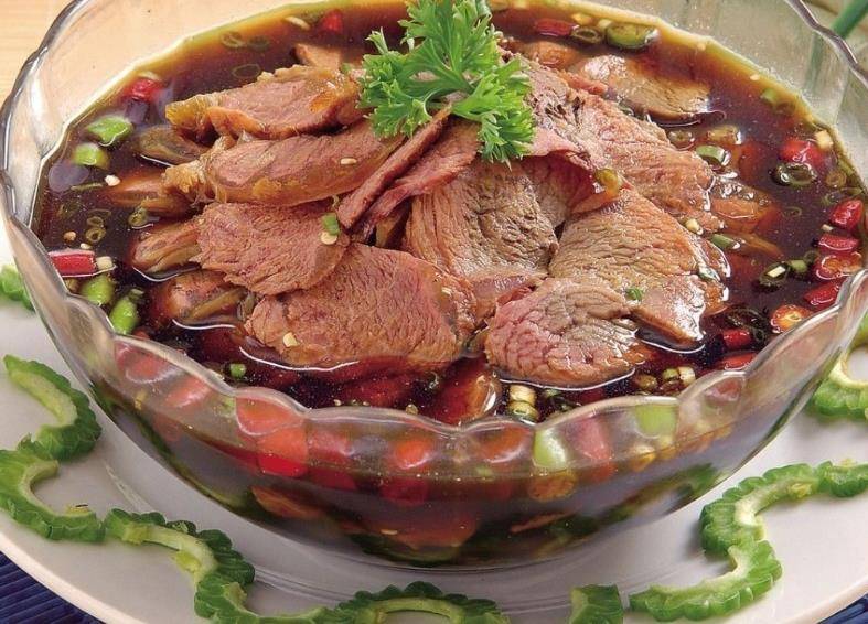 特色菜捞汁牛肉得完整制作步骤_丁各_混合_小时