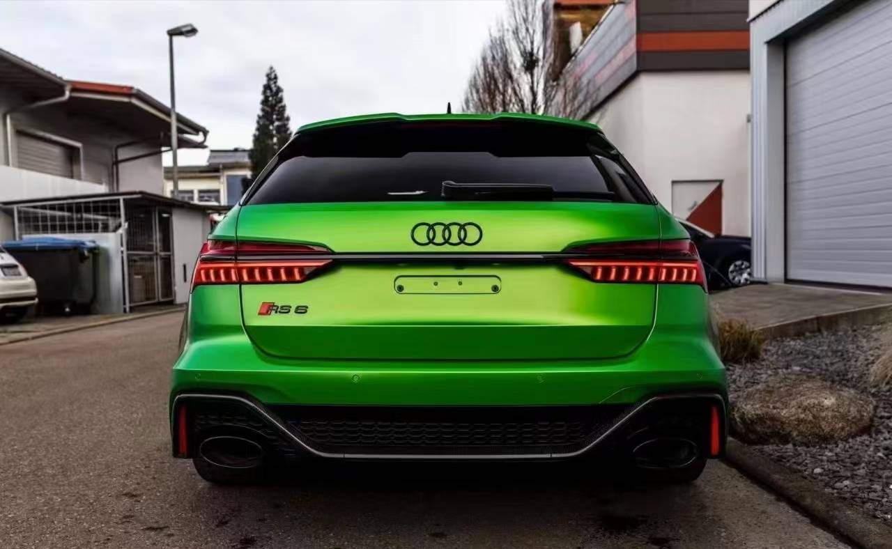 evomax易玛改色膜奥迪rs6改色魔焰绿,绿到天际,高端,高调_搜狐汽车