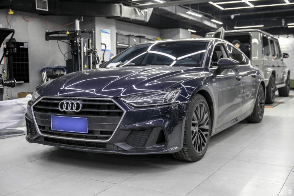 【圆梦rs】苍穹蓝提车作业,a7整改rs7包围,改装细节分享