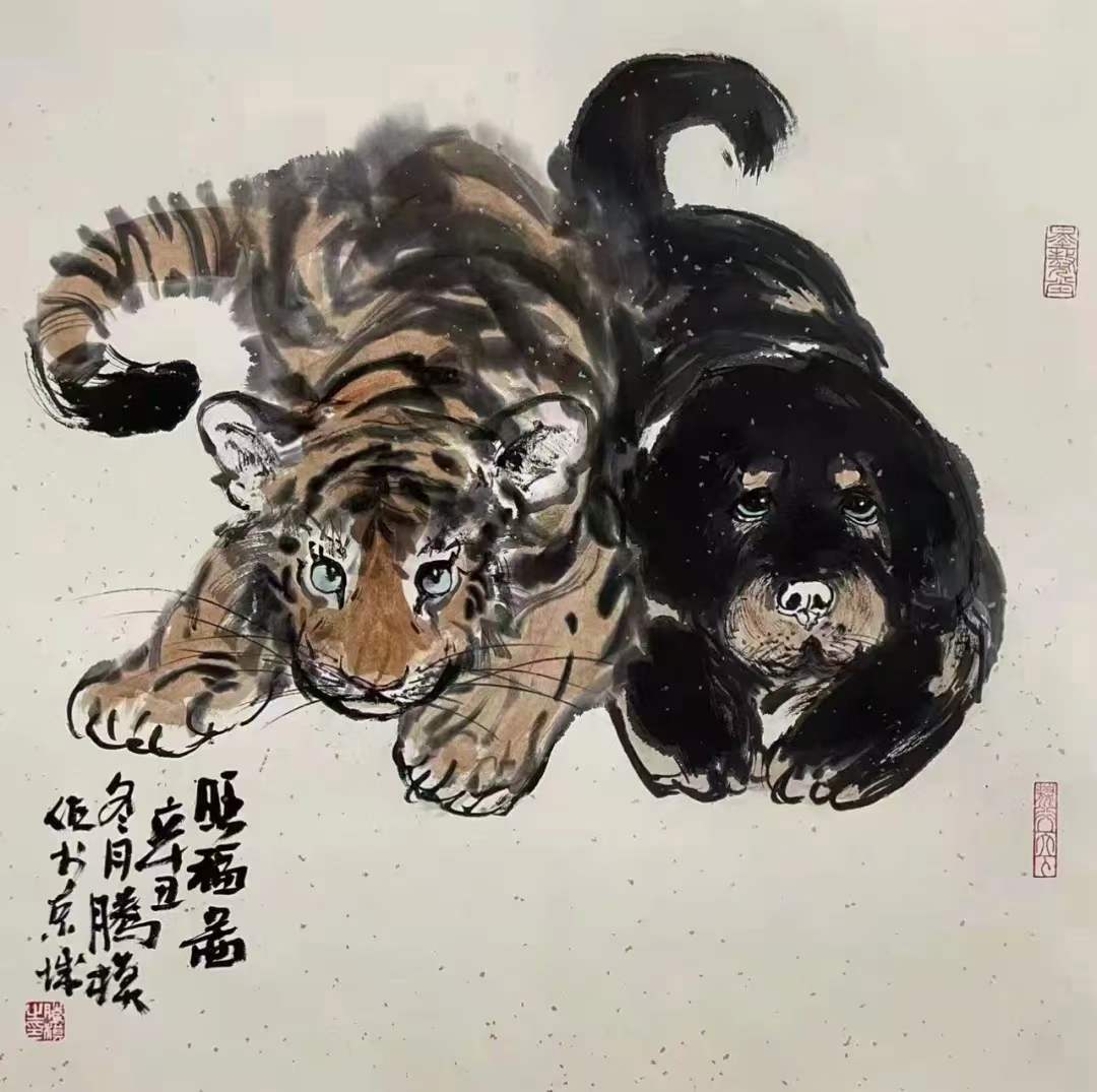 藏獒画家