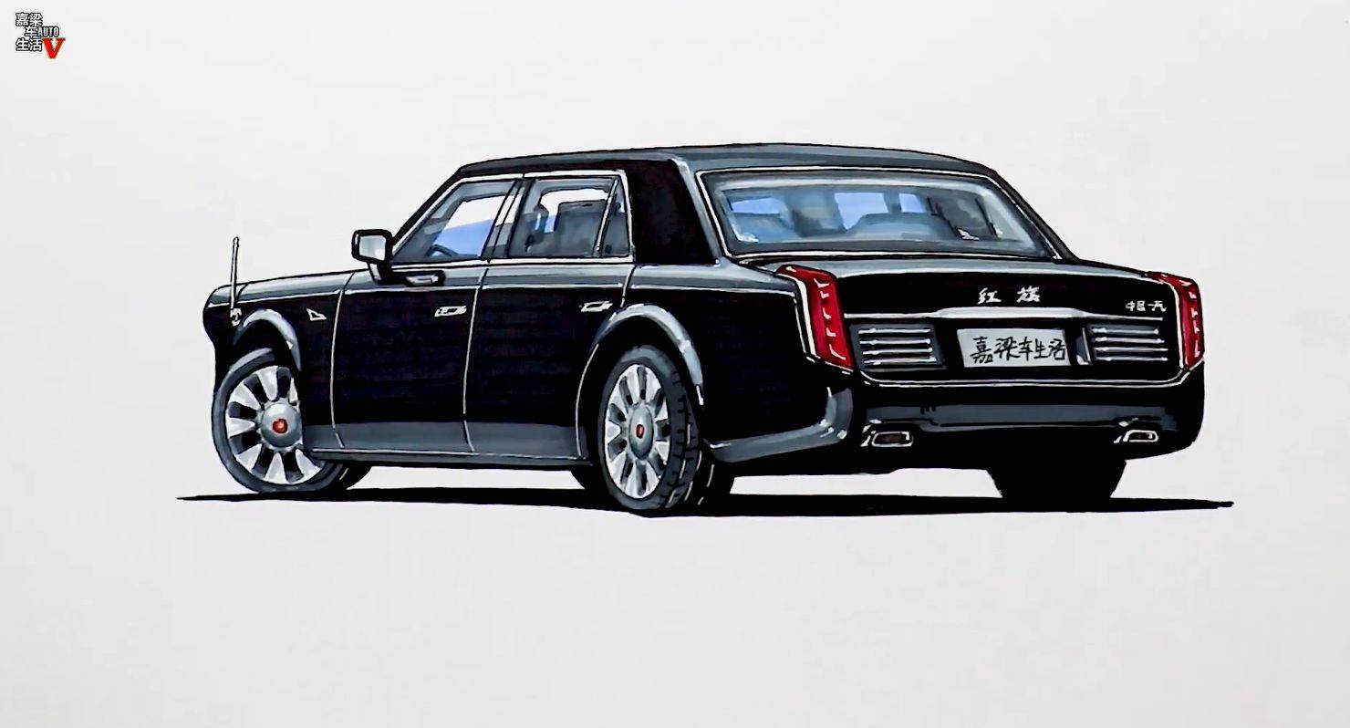 手绘揭秘,全新红旗l5旗舰轿车,红旗h4运动轿车_搜狐汽车_搜狐网