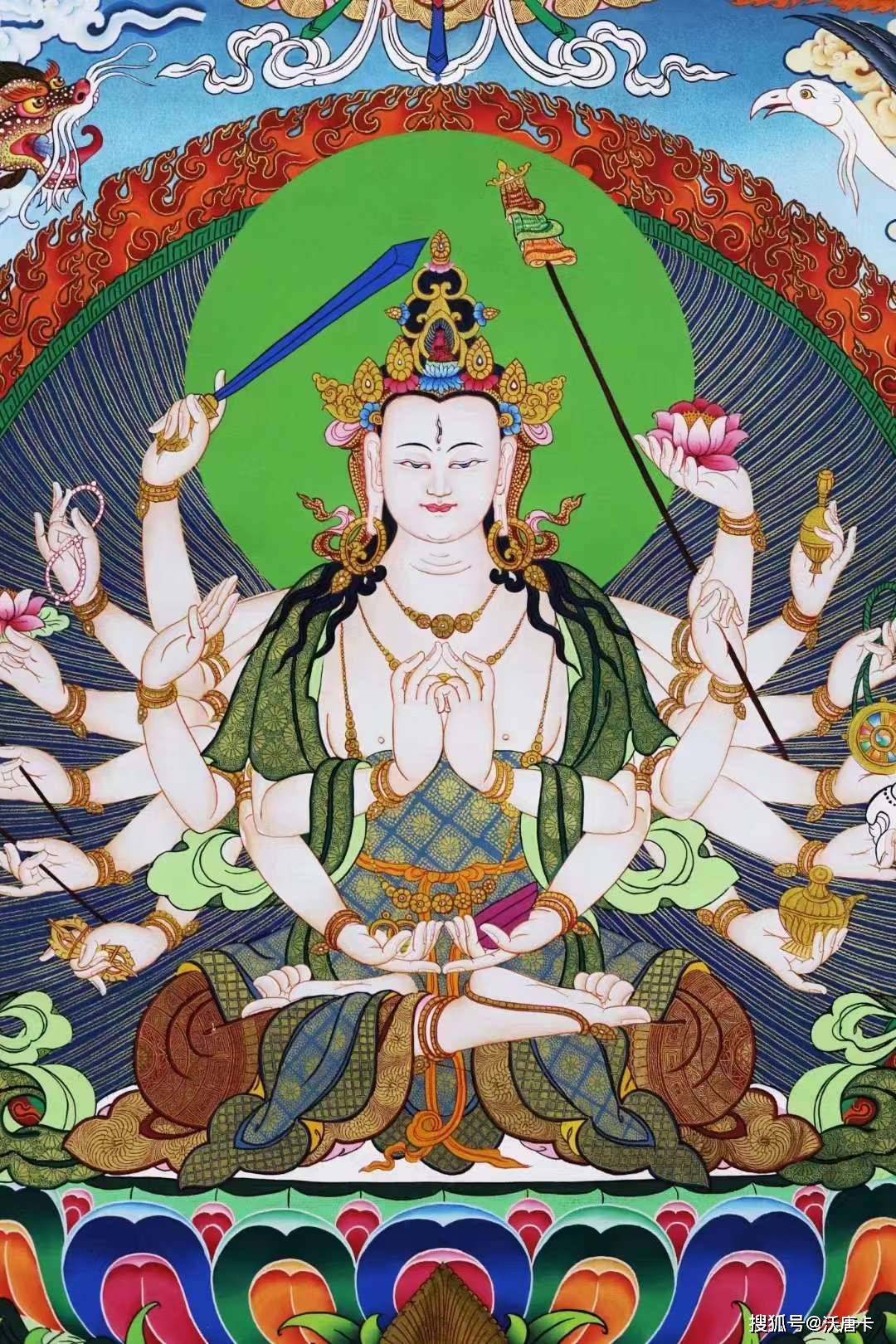 唐卡中的准提菩萨绘画形象