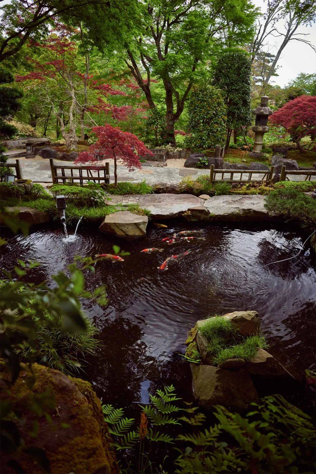 日式风的美,庭前诗意,庭后禅意._庭院_路灯_石雕
