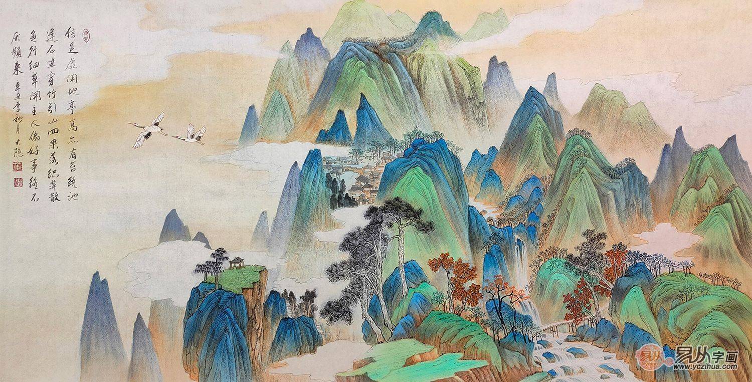 家居装饰画 品位山水打造艺术家居_作品_易从网_叶大隐