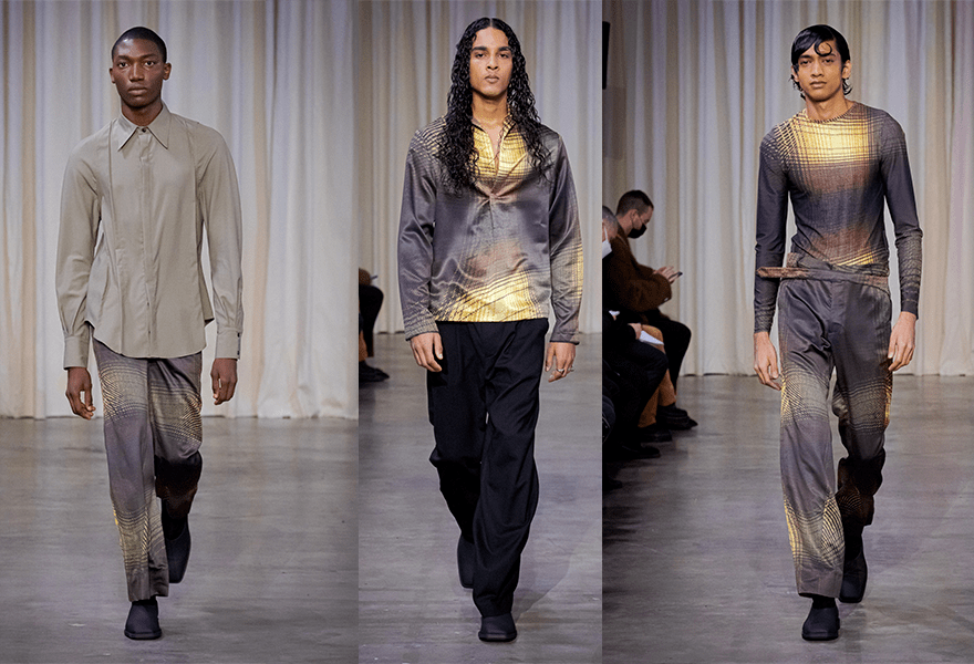 原创biancasaunders2022秋冬男装系列轻松休闲不对称的时髦特色更利落