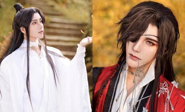 原创天官赐福高颜值的花怜cos未岚的花城惊艳谢怜英气又温柔