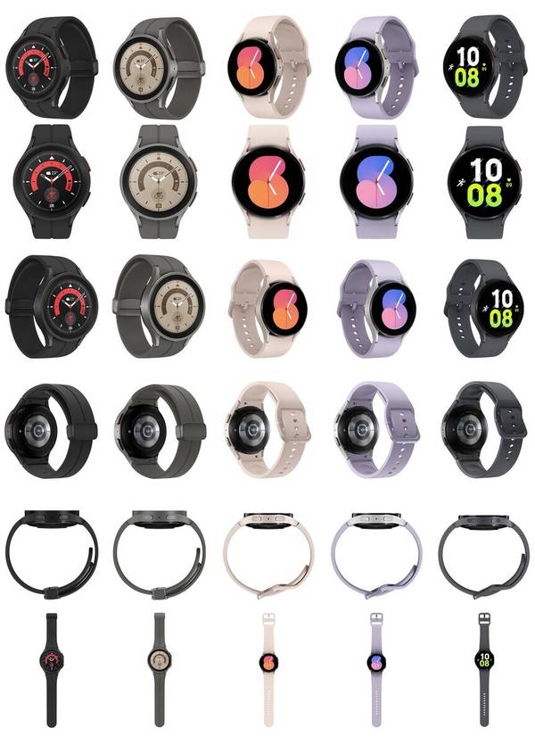 三星Galaxy Watch 5系列新配色曝光：标准版将提供5种配色_https://www.jinrisc.com_站长资讯_第2张