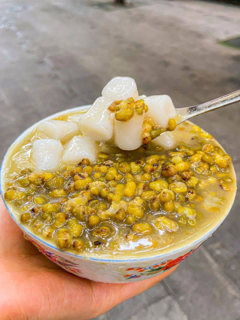 绿豆沙冰汤圆,这个真的太好吃了!