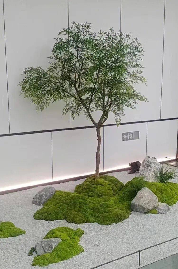 67日式枯山水室内景观素雅宁静禅意悠远