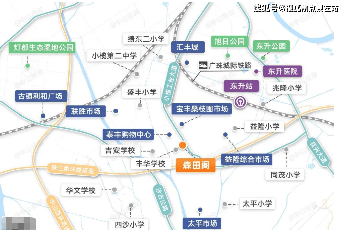 ⑥【高速】:東西方向有廣中江高諫,中開高速,西部沿海高諫,珠三角環線