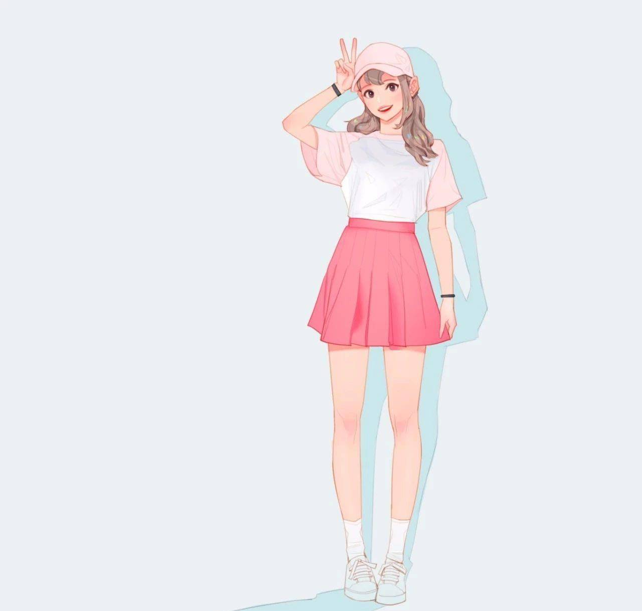 原创不同潮流装扮的美少女服饰搭配与角色设计技巧分享