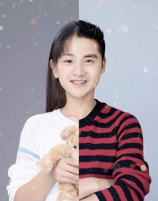 田亮与妻儿将脸两两相拼,毫无违和感,实力证明一家四口用一张脸_小亮