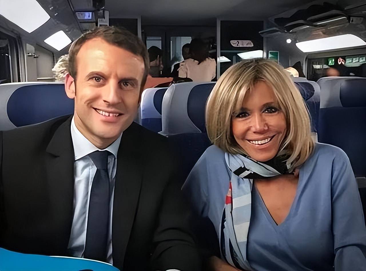 15年前,54岁布丽吉特二婚嫁小24岁马克龙,牵着自己孙女好惊艳_安德烈