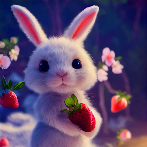 可爱兔兔头像微信图片