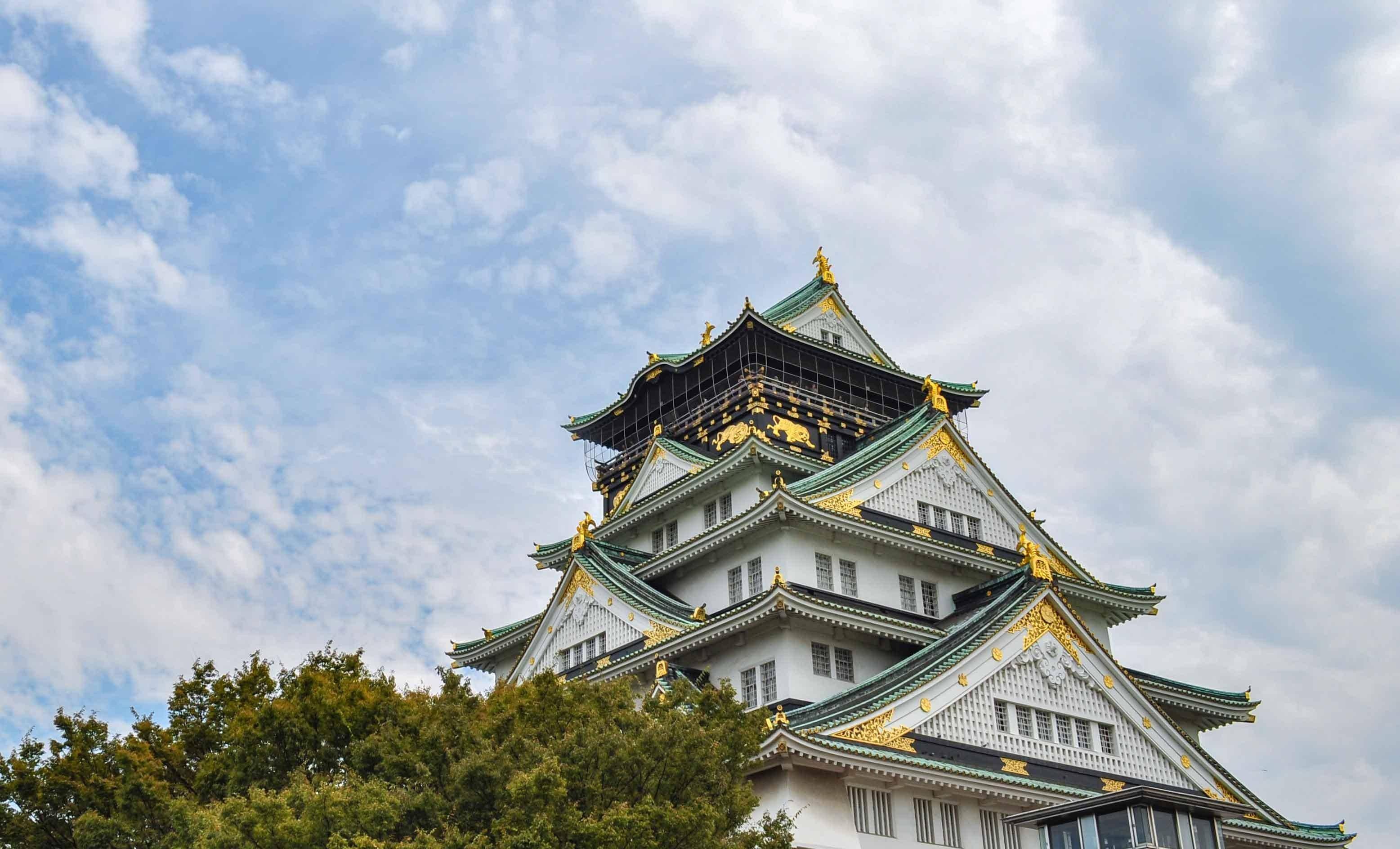 大阪城天守阁，一座钢筋混凝土的仿古建筑，却成了日本旅游的象征_手机