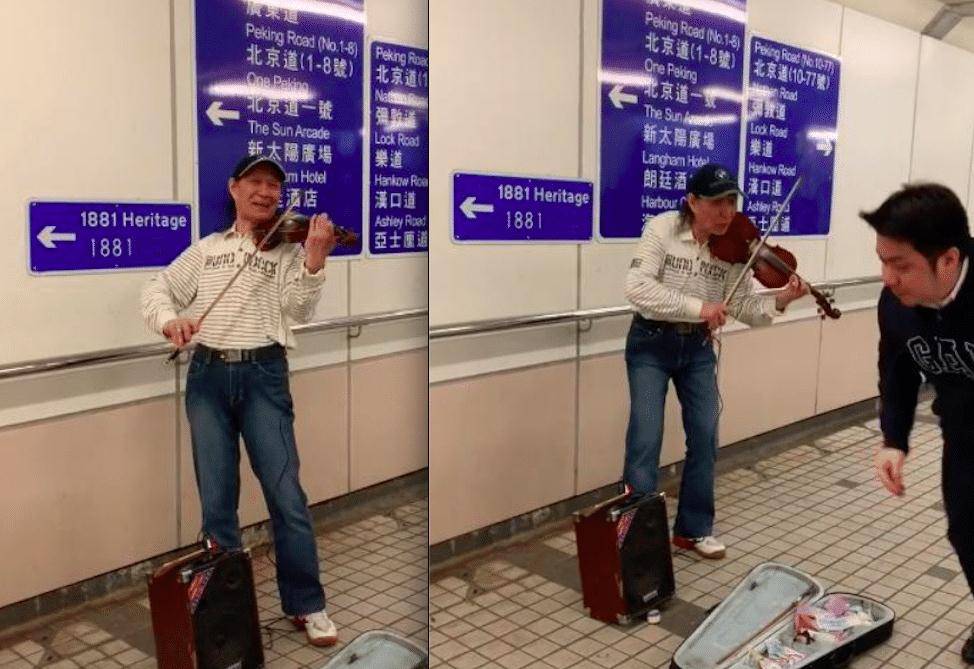 刘长生沦落街头卖艺,四年只接到一部戏,超高龄一站就是几小时!