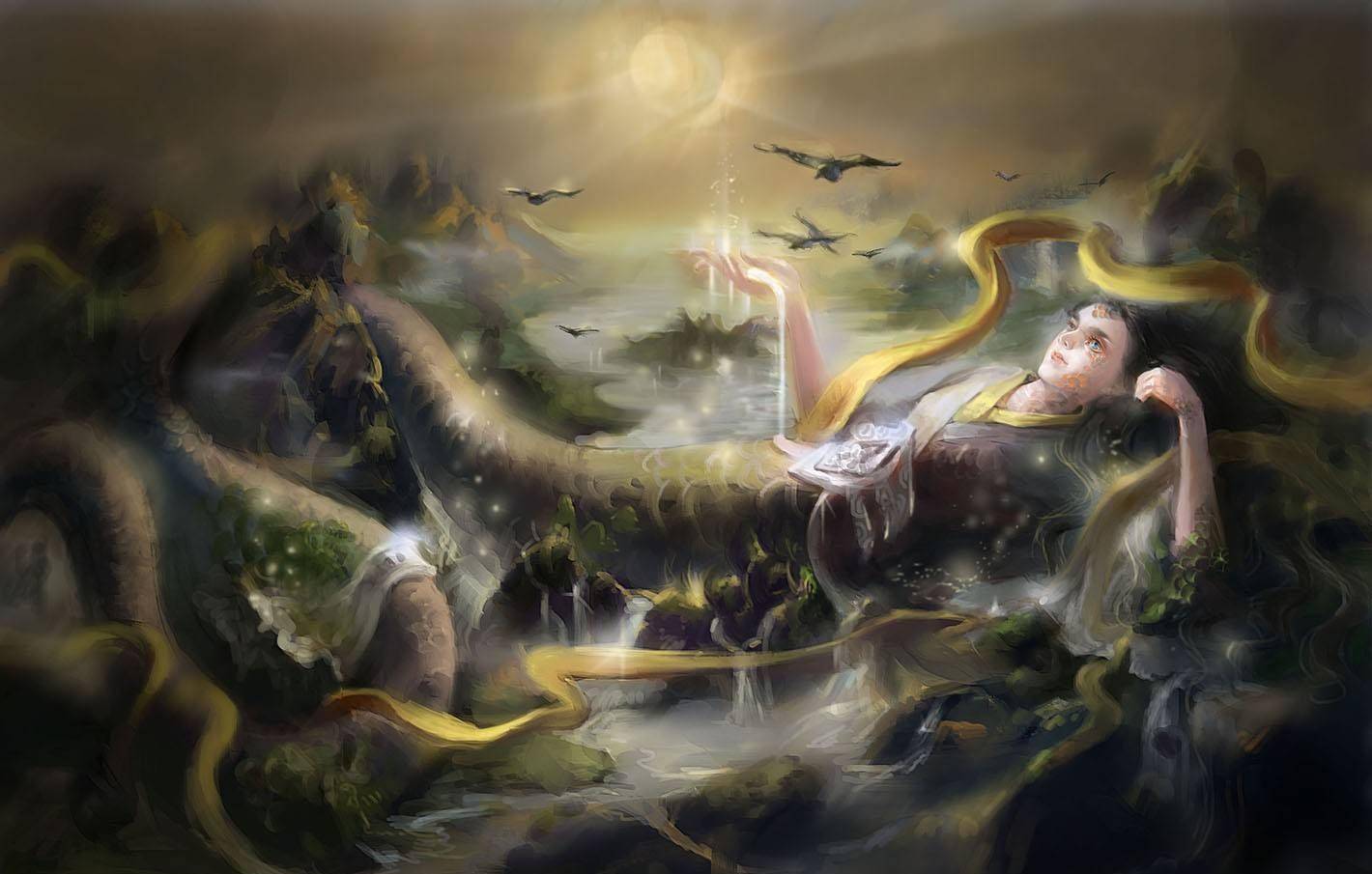 上古神话中的七位神仙娘娘,第5位是战争女神,女娲娘娘只能排第2_后土