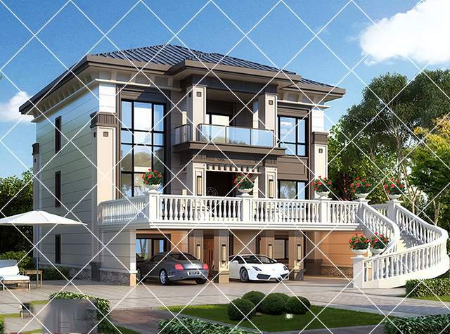 18套带地下车库的农村别墅,开春建房就选这样的,村里无同款_生活_尺寸