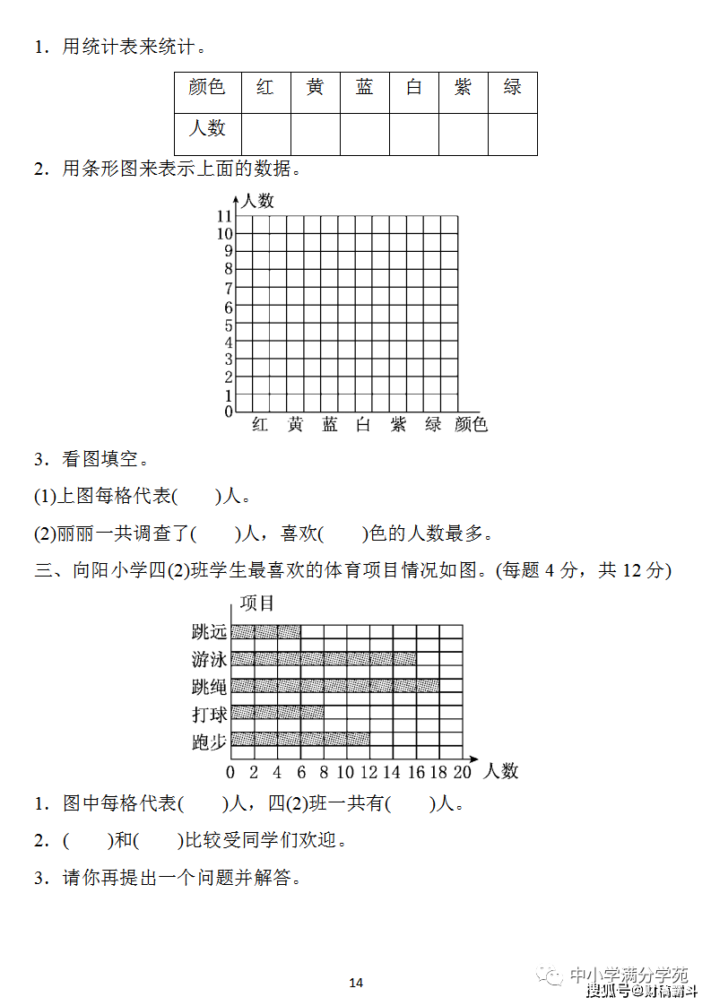 四年级数学上册：第七单位检测卷4套+谜底