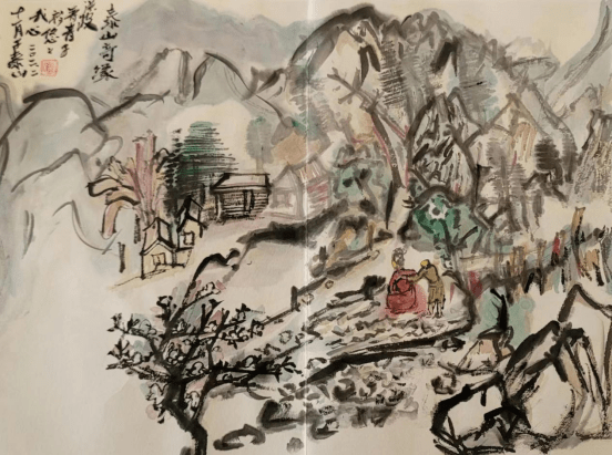 玉兔迎新春 书画贺新年—著名书画家包洪波作品欣赏_艺术_山水画_包