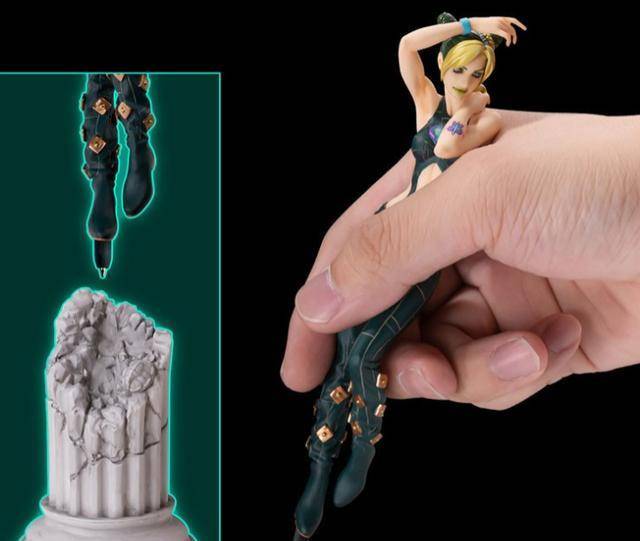 jojo的奇妙冒险石之海:空条徐伦手办笔公开我要写一个冤字_圆珠笔