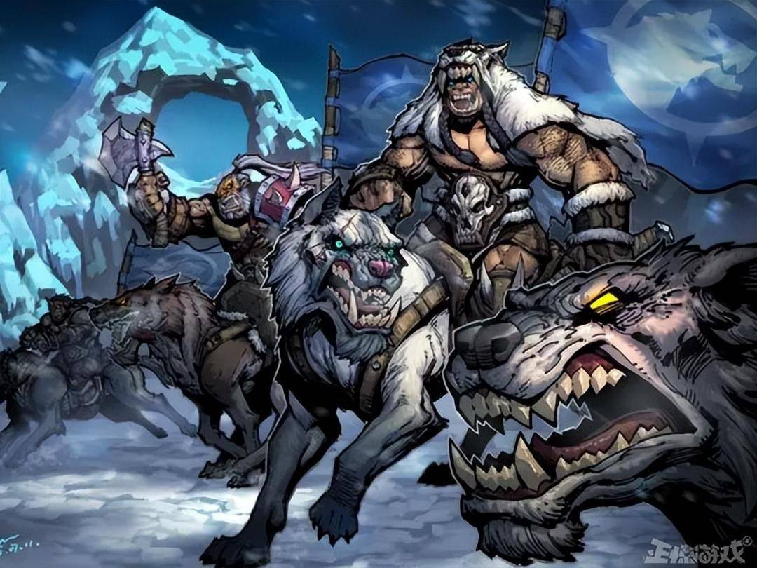 至于跑去雪山那嘎达躲避食人魔的兽人,则驯服了当地强大的野兽霜狼,并