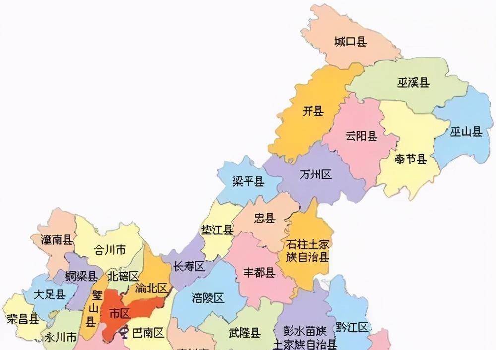 重慶行政區劃調整暢想,由38個行政區合併成四個地級市如何?