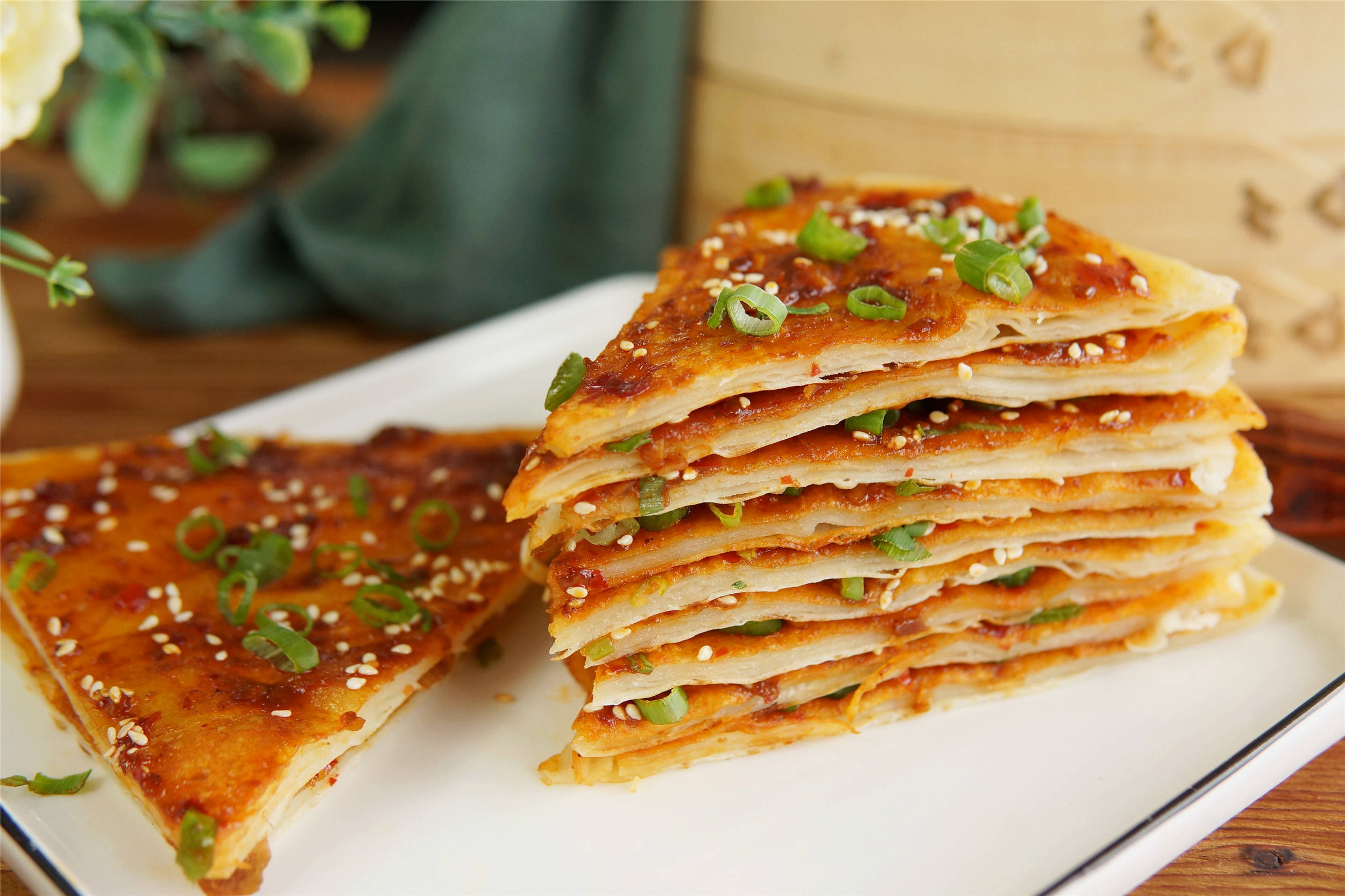 推荐食谱:【酱香饼】正月初十,北方很多地方家家户户都会在中午做烙饼