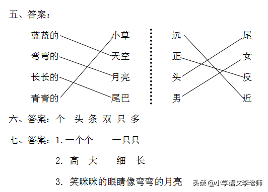 燃爆了（语文一年级上册试卷）语文一年级上册试卷第一单元测试题 第16张