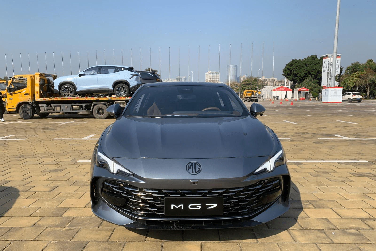 只等一个最终上市,全新名爵7广州车展前夕实车曝光_搜狐汽车_搜狐网