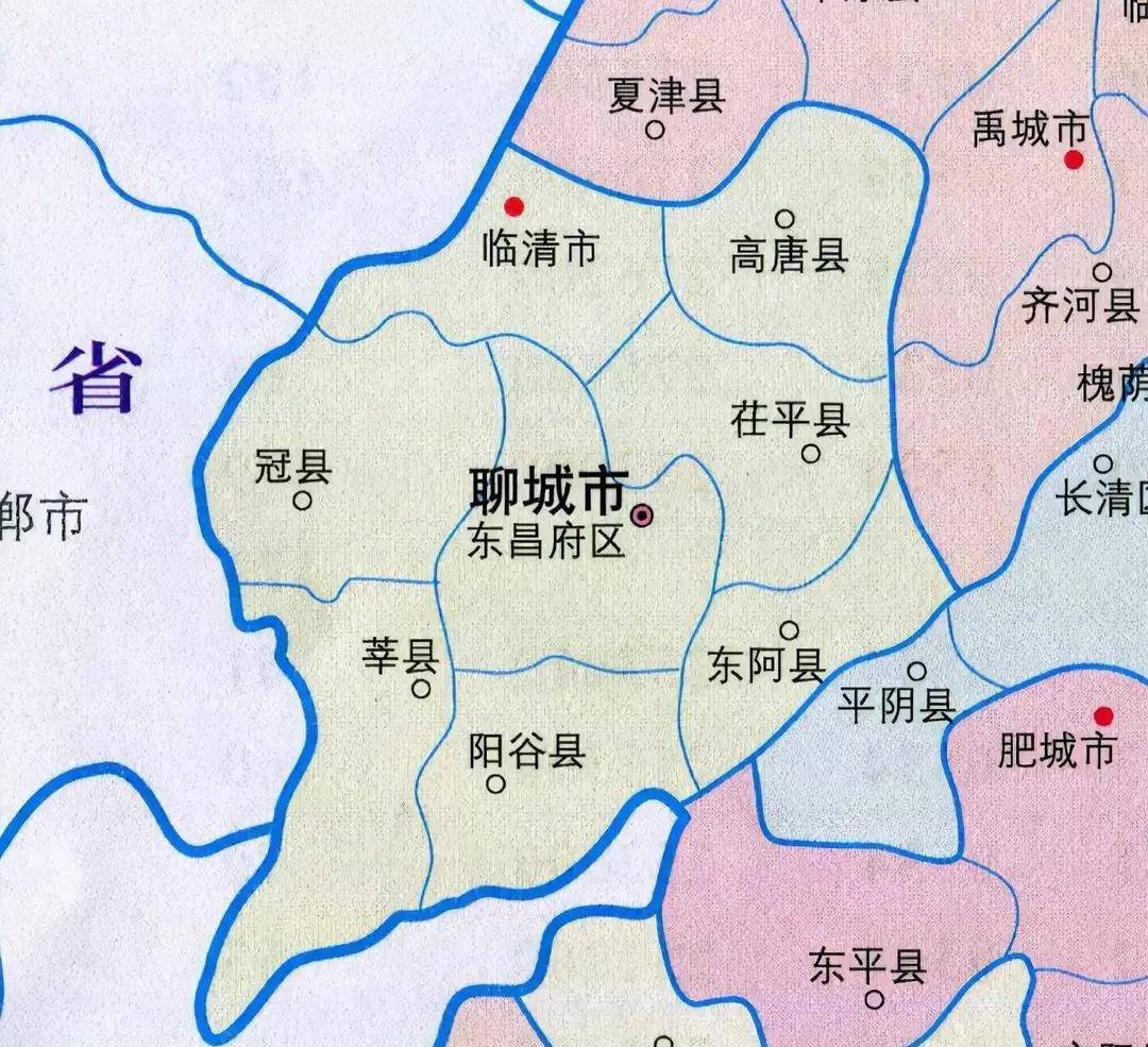 现在的聊城市及莘县地图这次调整,范县划归莘县五个乡镇,即:樱桃园