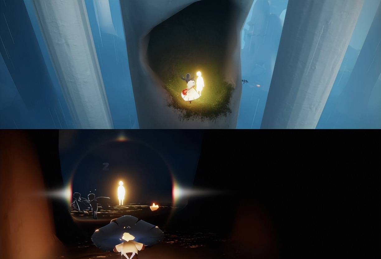 《光遇》雨林地图光之翼点位以及顶级收集路线--第二期_洞口_到达