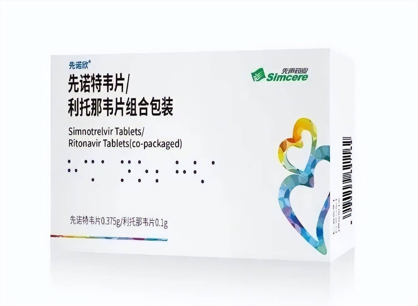 有限公司申报的1类创新药先诺特韦片/利托那韦片组合包装(商品名称:先