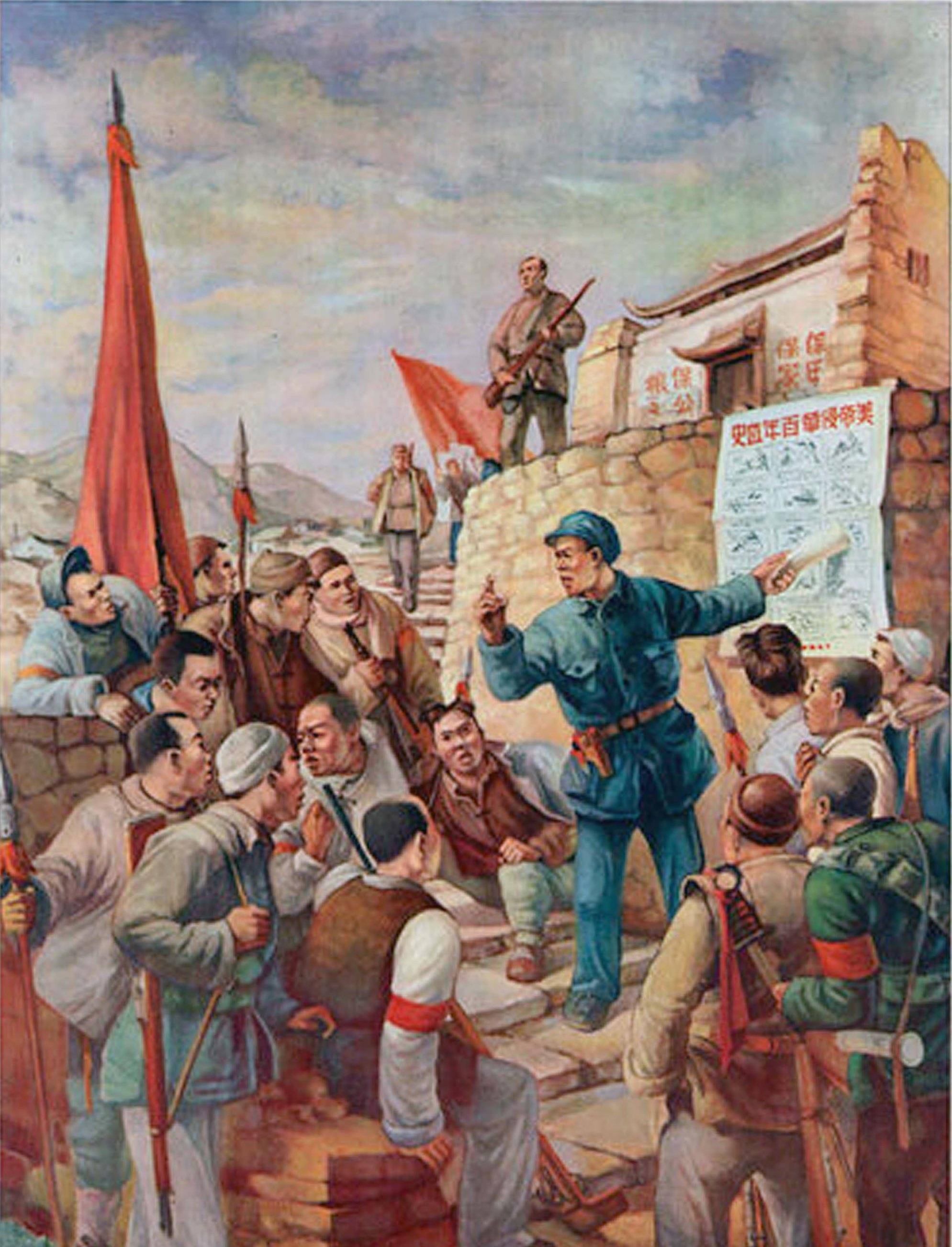 怀旧50年代抗美援朝宣传画,极大鼓舞了中国人民的斗志_创作_志愿军