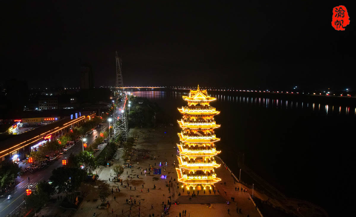 平南明珠楼夜景图片