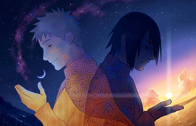 鸣人对称佐助,螺旋丸对称千鸟,仙人模式对称万花筒写轮眼……_查克拉